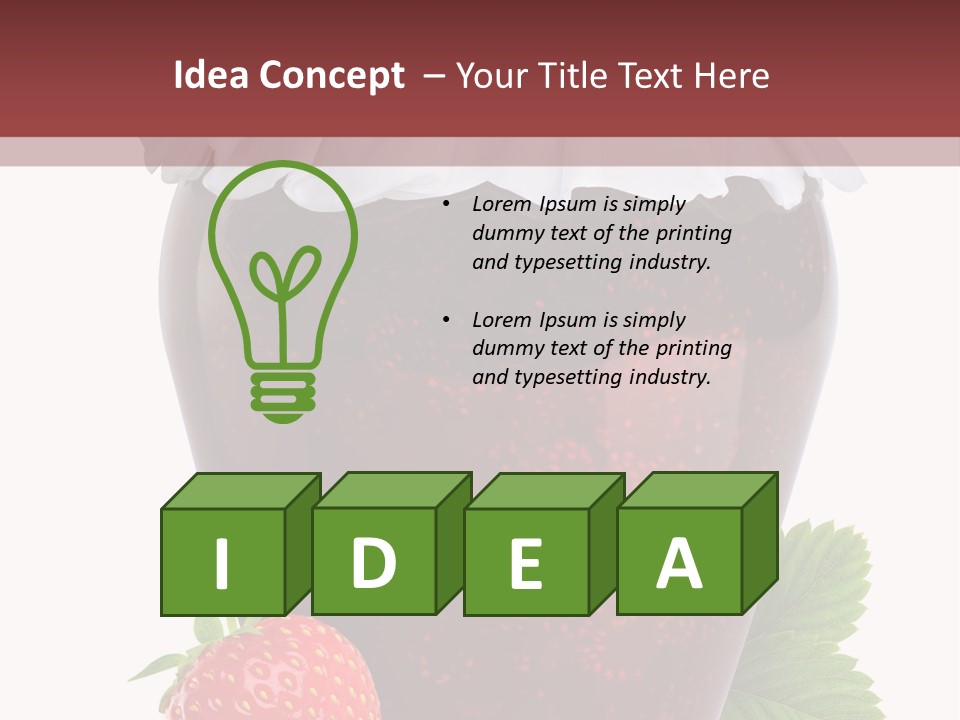 Juicy Organic Dessert PowerPoint Template