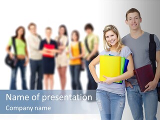 Woman Young Boy PowerPoint Template