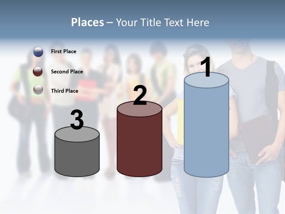 Woman Young Boy PowerPoint Template