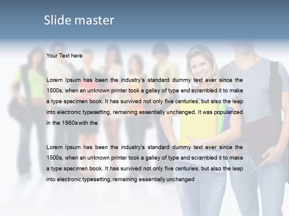 Woman Young Boy PowerPoint Template