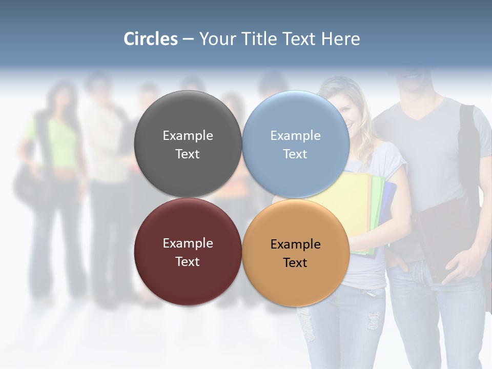 Woman Young Boy PowerPoint Template