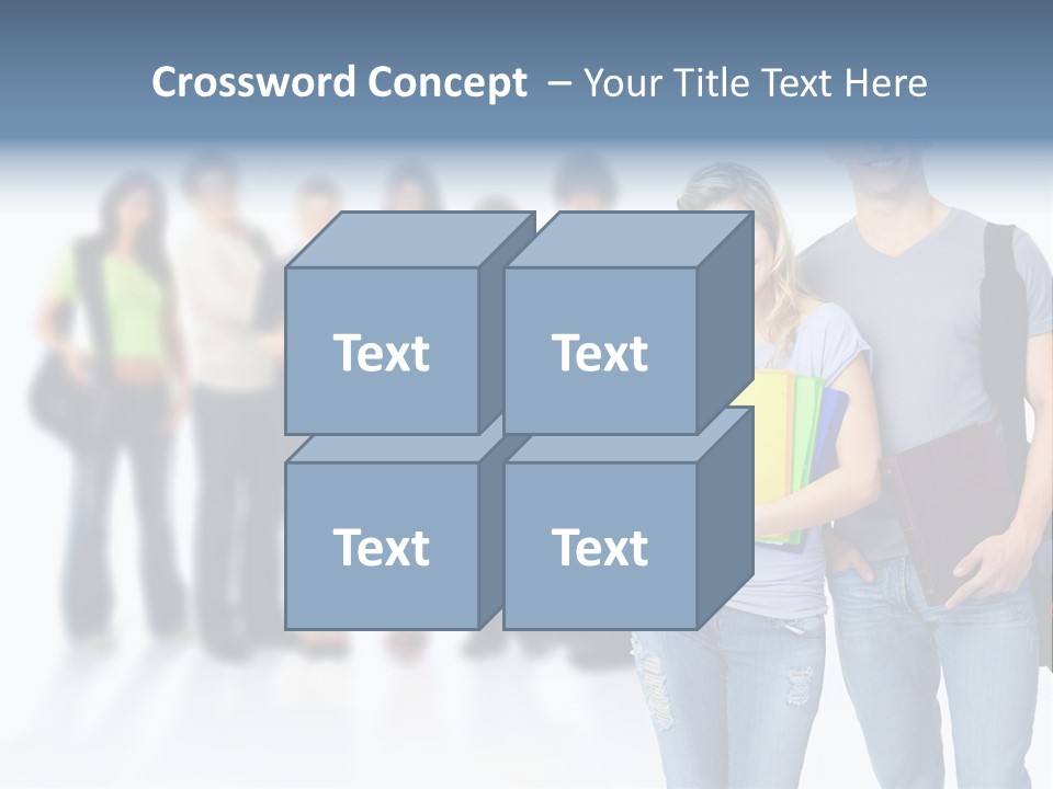 Woman Young Boy PowerPoint Template