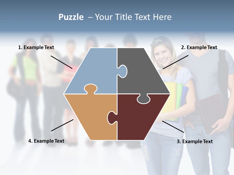 Woman Young Boy PowerPoint Template