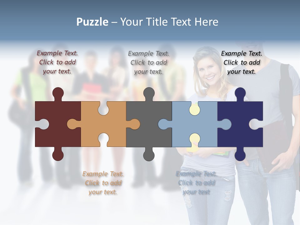 Woman Young Boy PowerPoint Template