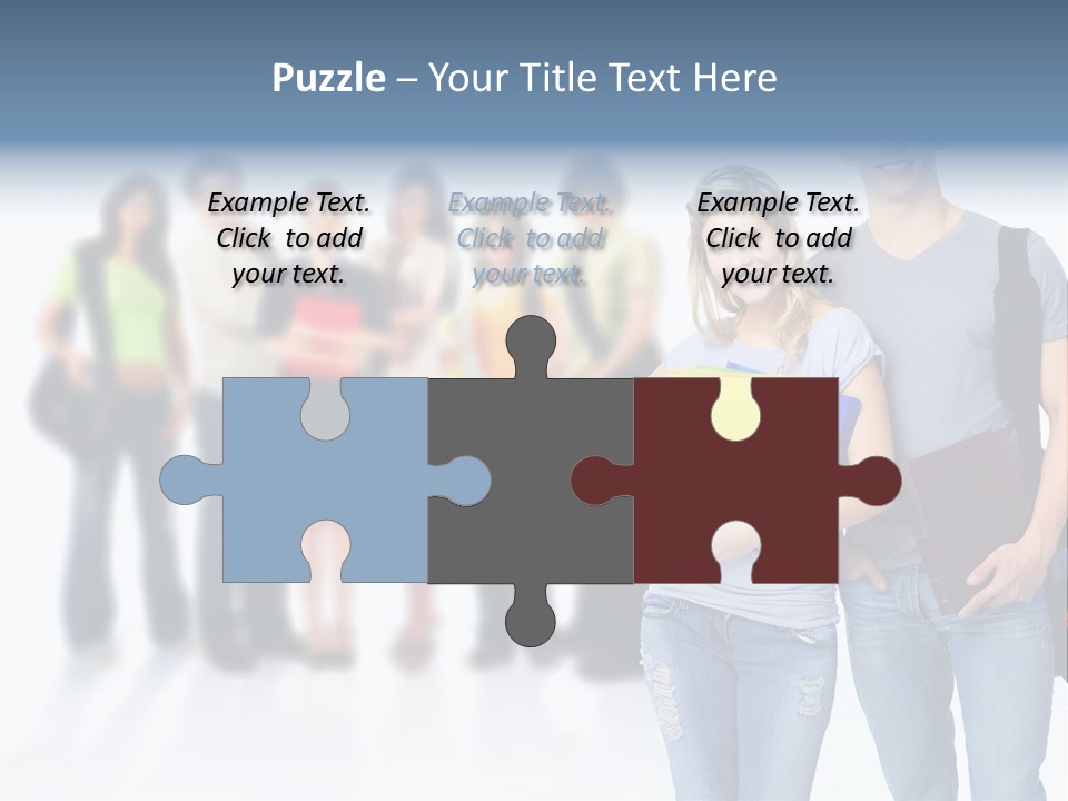 Woman Young Boy PowerPoint Template