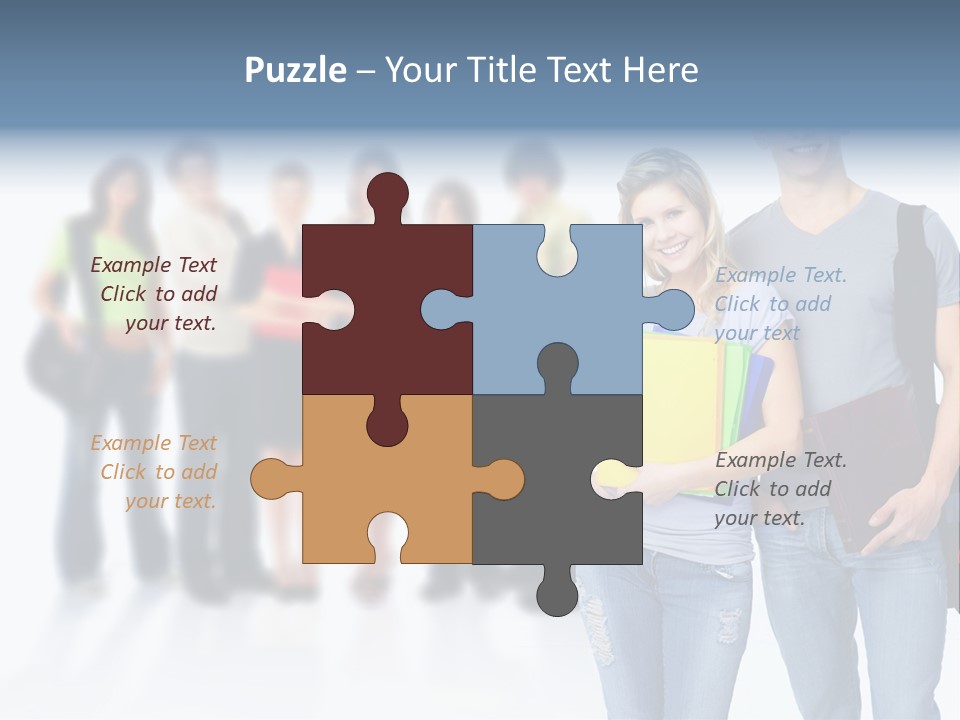 Woman Young Boy PowerPoint Template