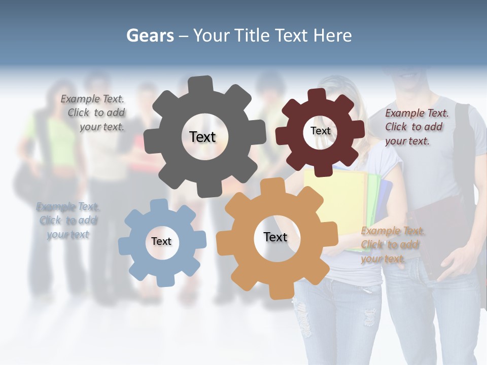 Woman Young Boy PowerPoint Template