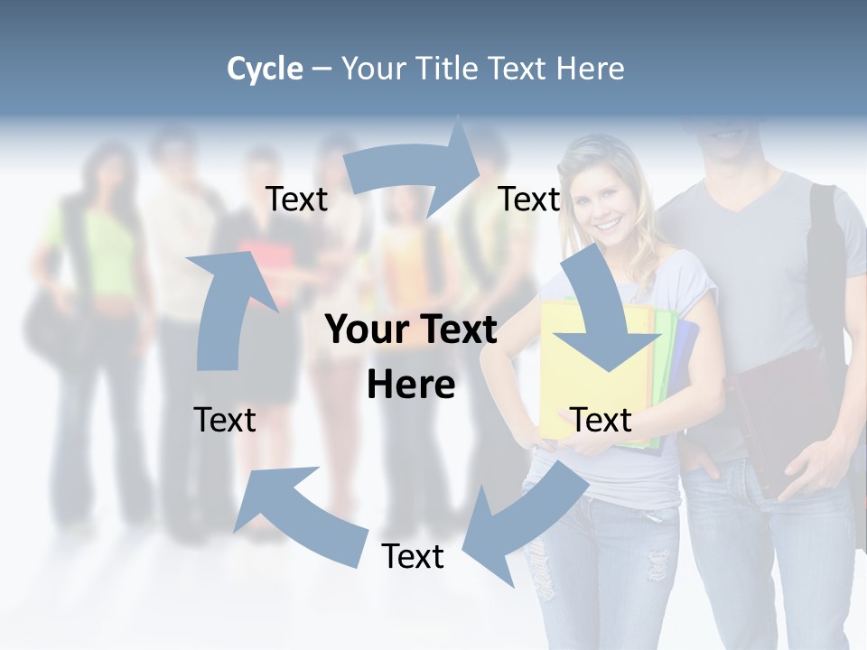 Woman Young Boy PowerPoint Template