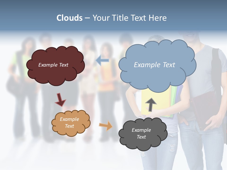 Woman Young Boy PowerPoint Template