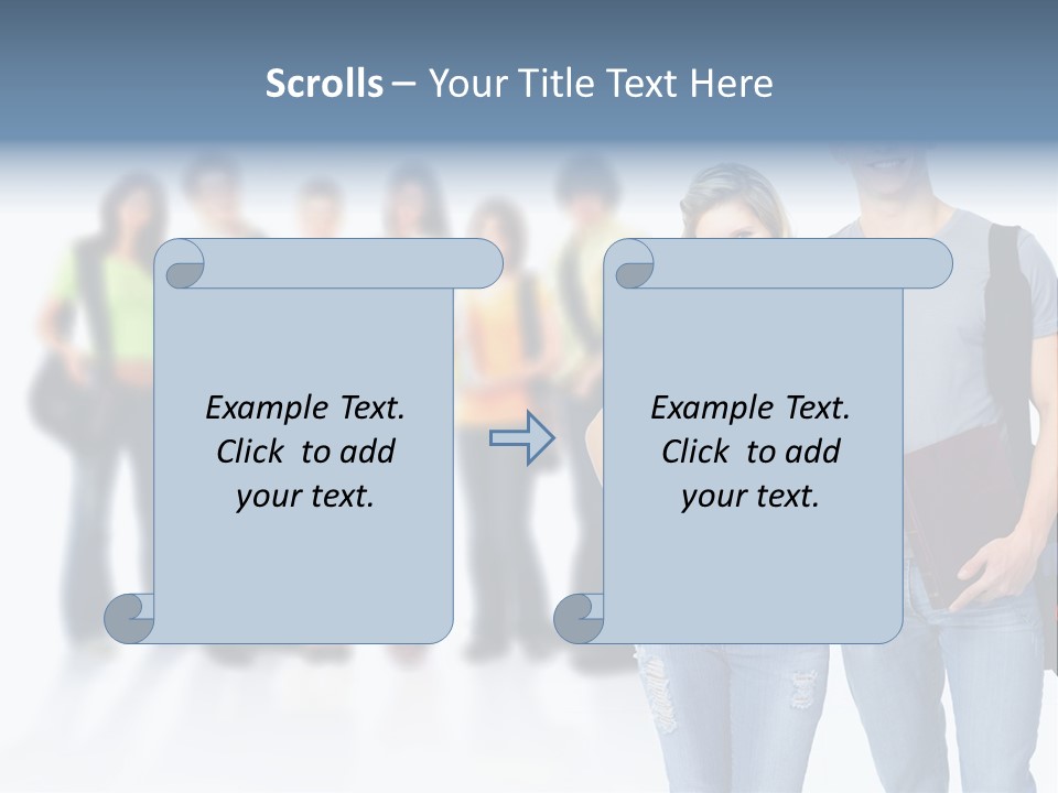 Woman Young Boy PowerPoint Template
