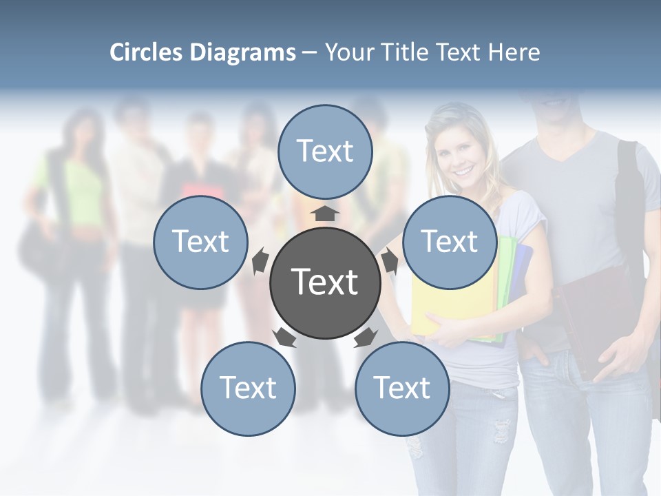 Woman Young Boy PowerPoint Template