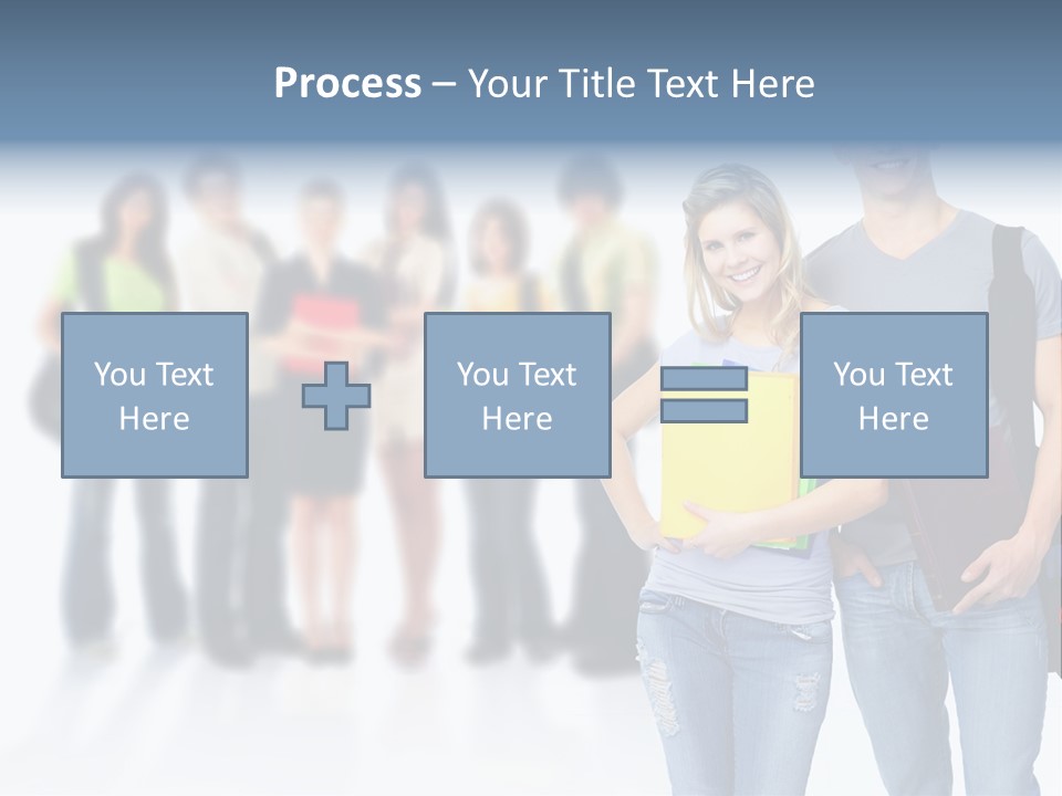 Woman Young Boy PowerPoint Template