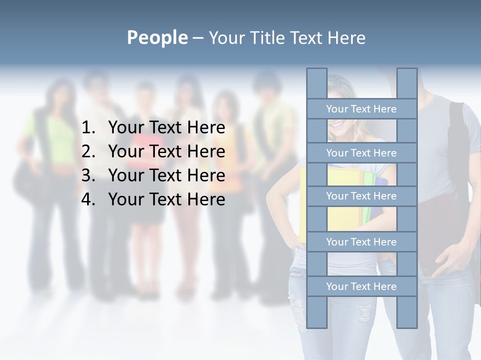 Woman Young Boy PowerPoint Template