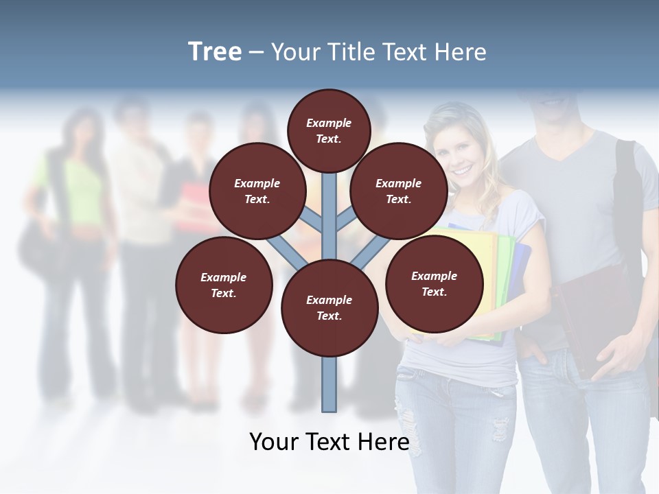 Woman Young Boy PowerPoint Template