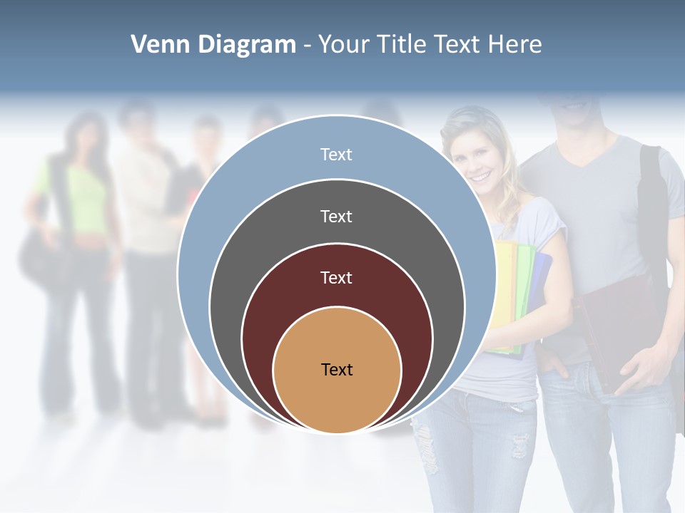 Woman Young Boy PowerPoint Template