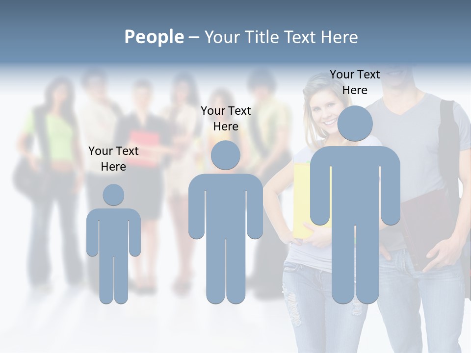 Woman Young Boy PowerPoint Template