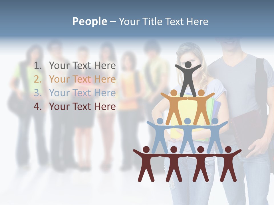 Woman Young Boy PowerPoint Template