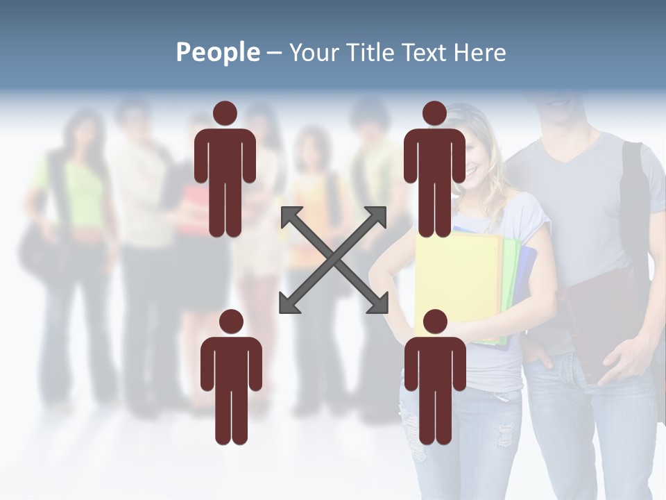 Woman Young Boy PowerPoint Template