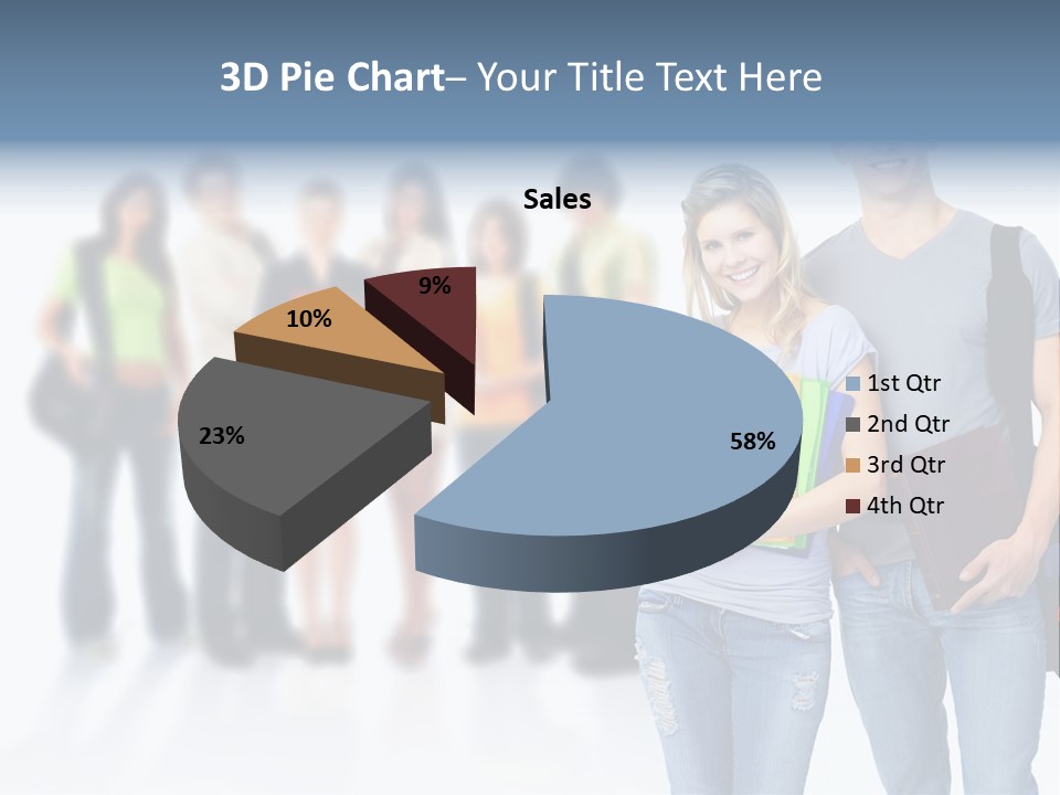 Woman Young Boy PowerPoint Template