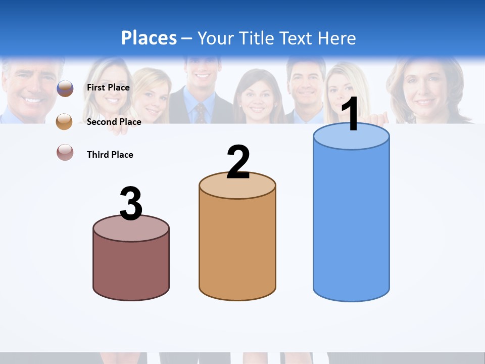 Advertising Woman Isolate PowerPoint Template