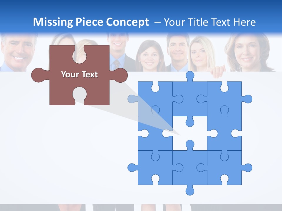 Advertising Woman Isolate PowerPoint Template