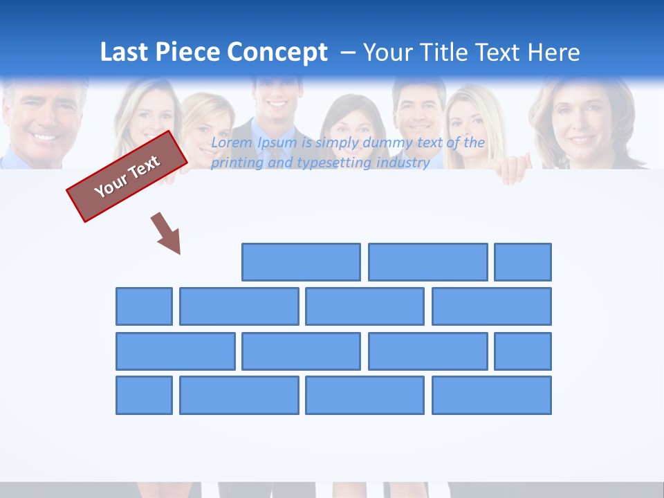 Advertising Woman Isolate PowerPoint Template