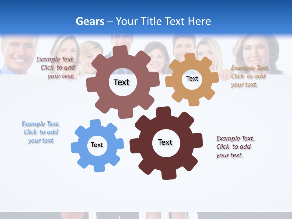 Advertising Woman Isolate PowerPoint Template