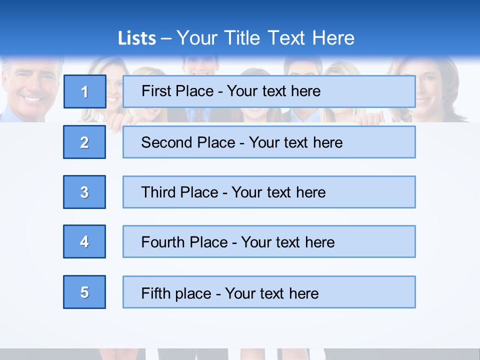 Advertising Woman Isolate PowerPoint Template