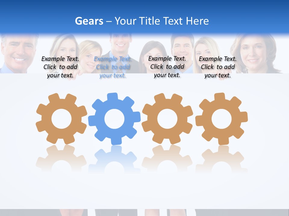 Advertising Woman Isolate PowerPoint Template