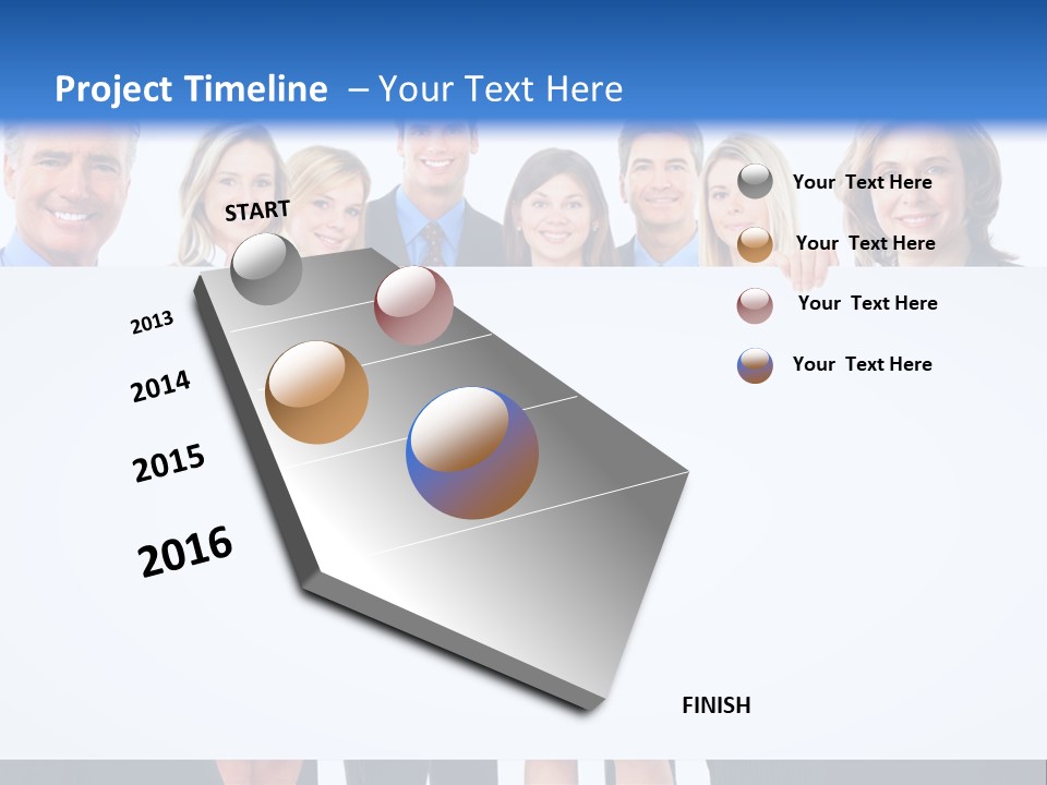 Advertising Woman Isolate PowerPoint Template