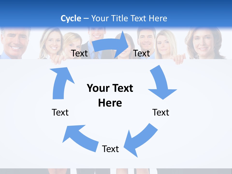 Advertising Woman Isolate PowerPoint Template