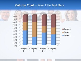 Advertising Woman Isolate PowerPoint Template