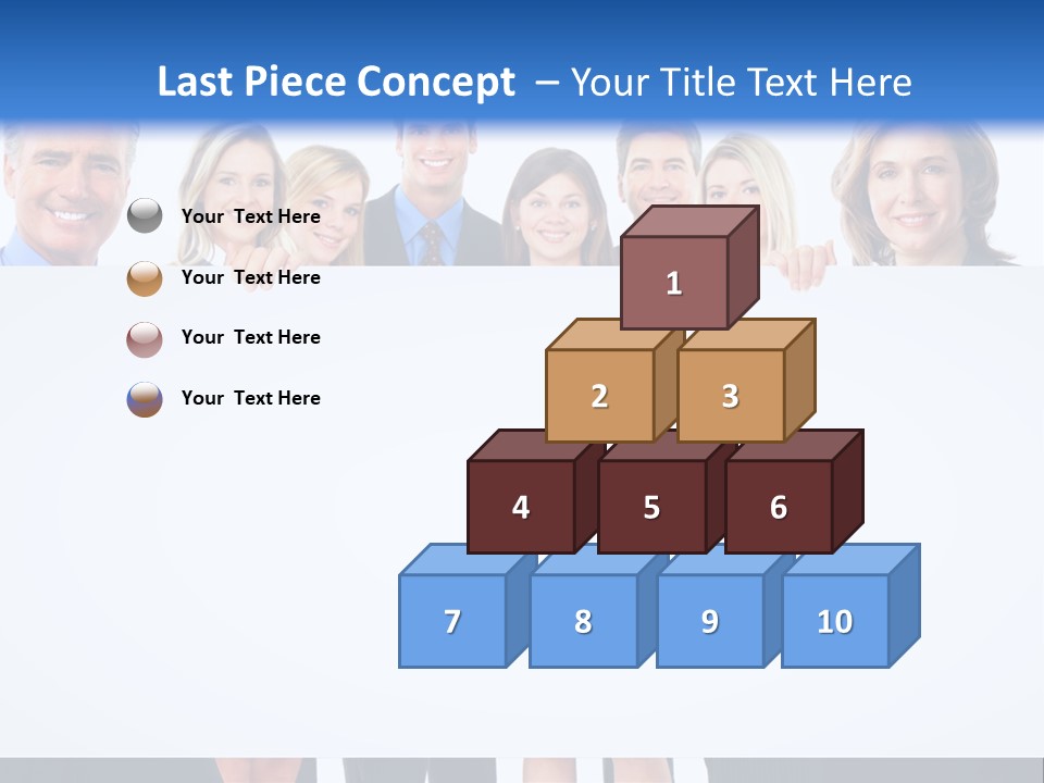 Advertising Woman Isolate PowerPoint Template