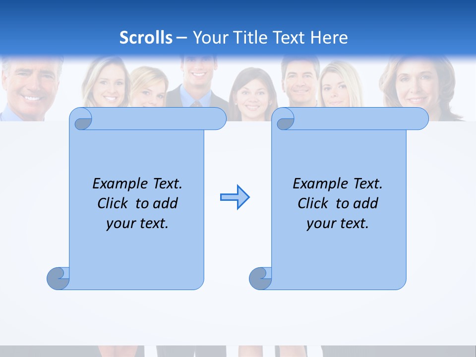 Advertising Woman Isolate PowerPoint Template