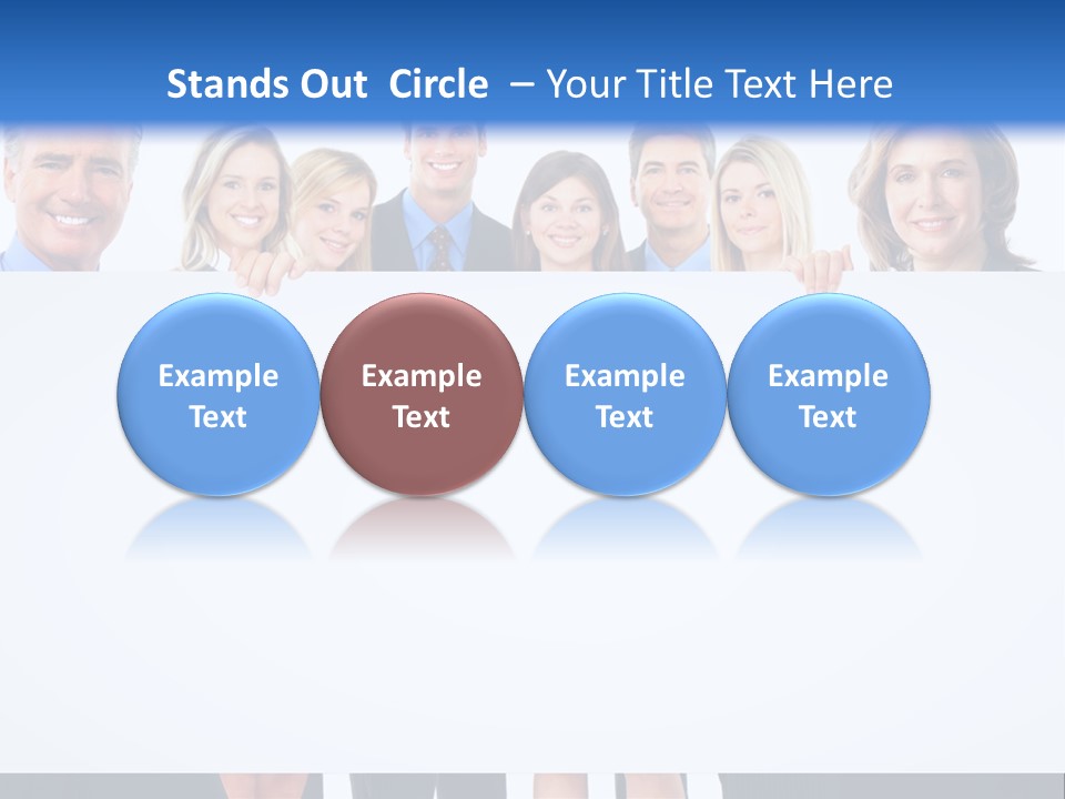 Advertising Woman Isolate PowerPoint Template