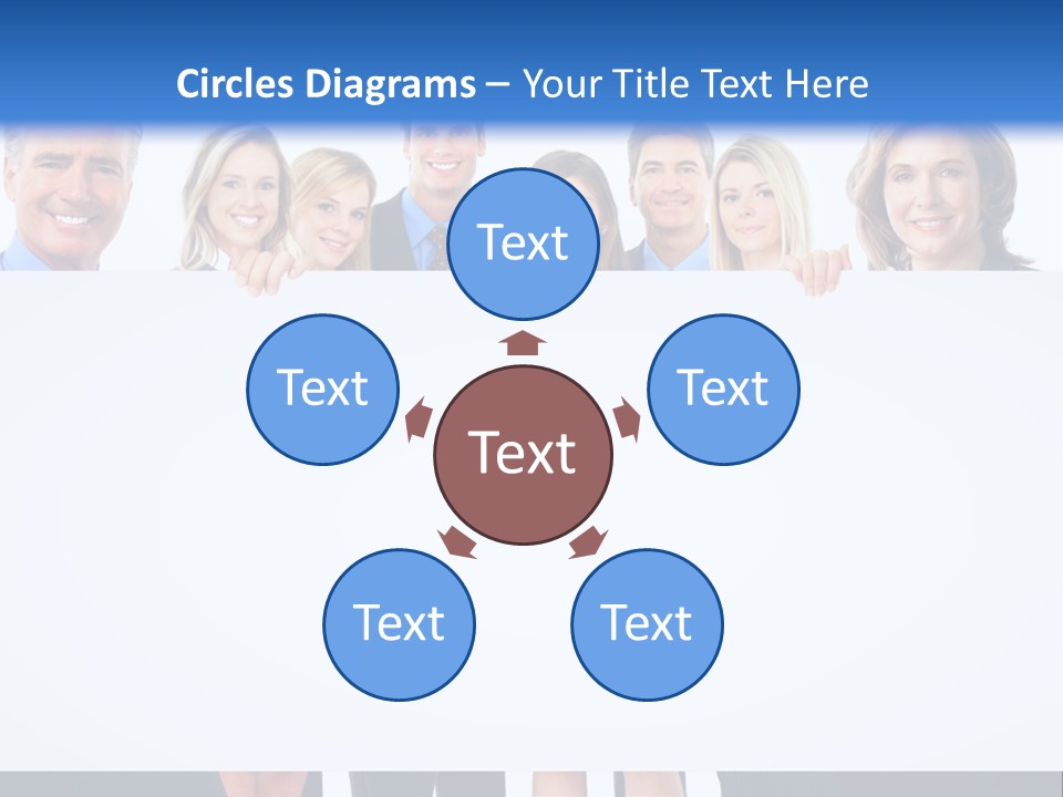 Advertising Woman Isolate PowerPoint Template