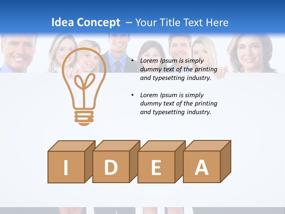 Advertising Woman Isolate PowerPoint Template