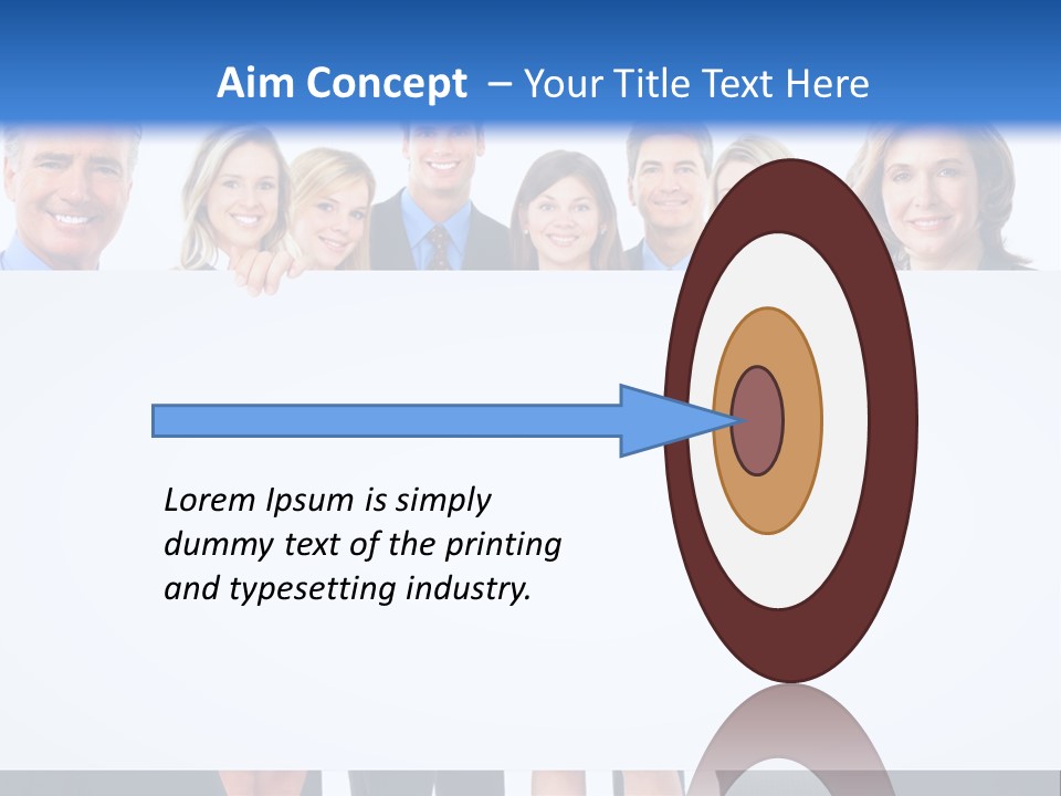 Advertising Woman Isolate PowerPoint Template