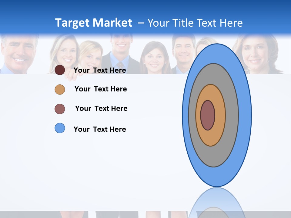 Advertising Woman Isolate PowerPoint Template