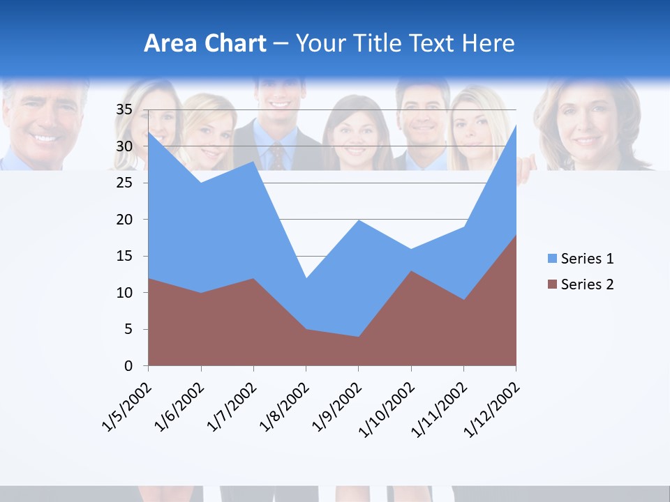 Advertising Woman Isolate PowerPoint Template