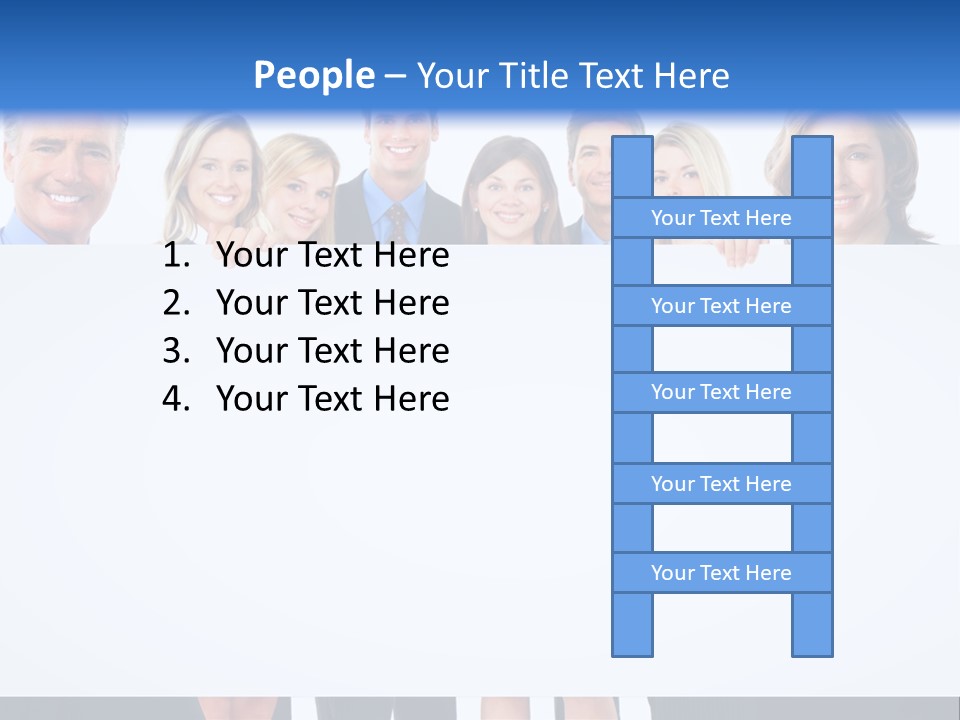 Advertising Woman Isolate PowerPoint Template