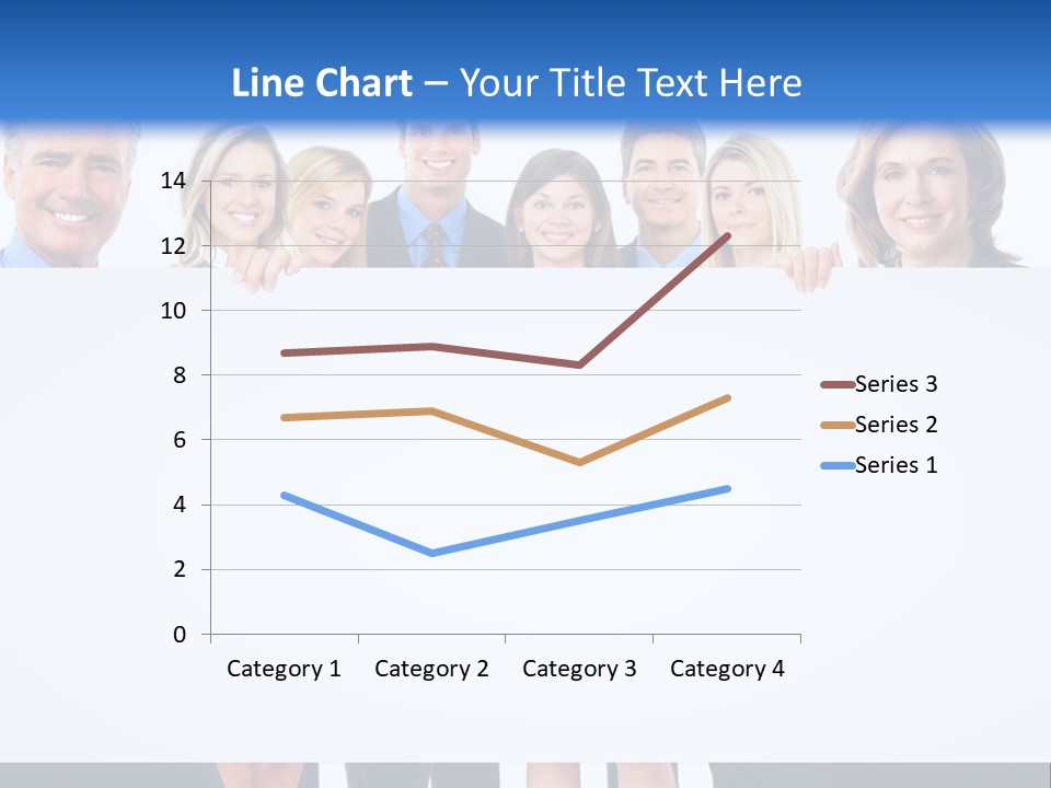 Advertising Woman Isolate PowerPoint Template