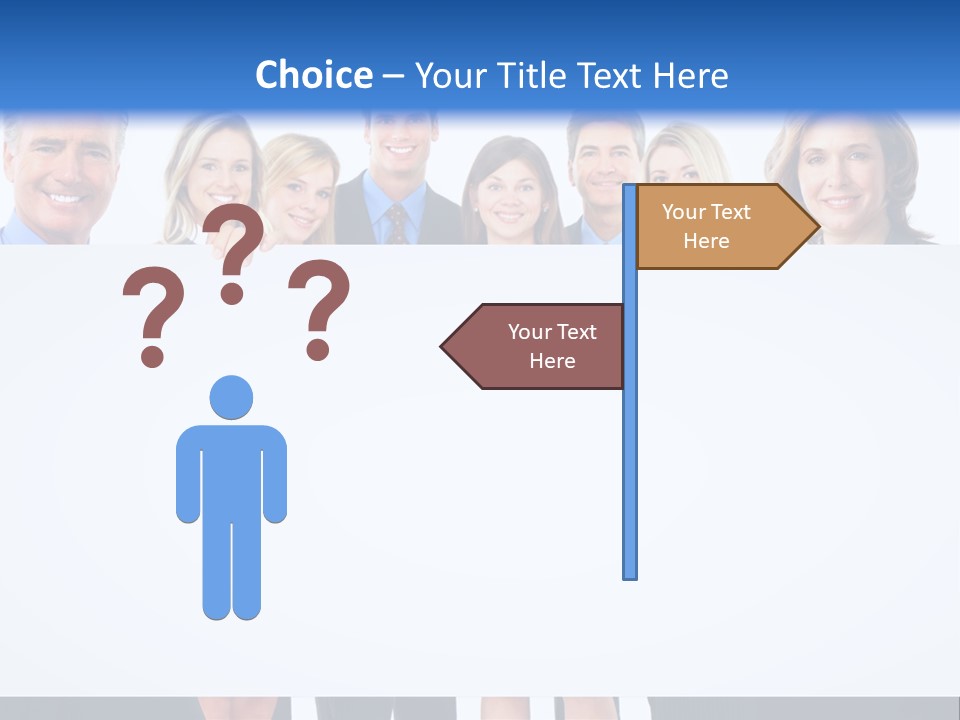 Advertising Woman Isolate PowerPoint Template