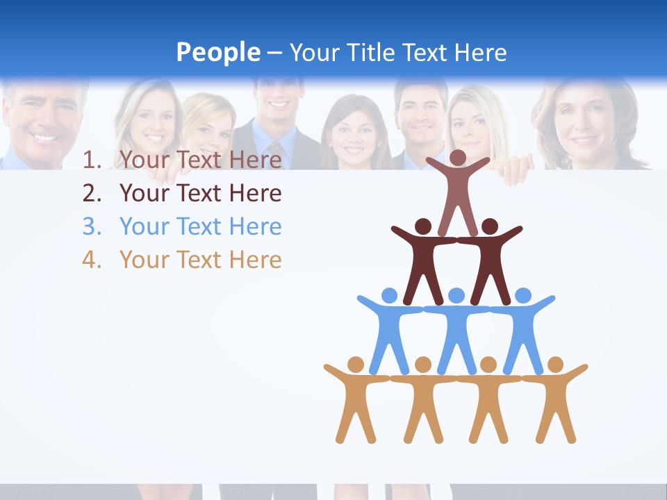 Advertising Woman Isolate PowerPoint Template