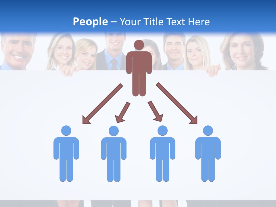 Advertising Woman Isolate PowerPoint Template