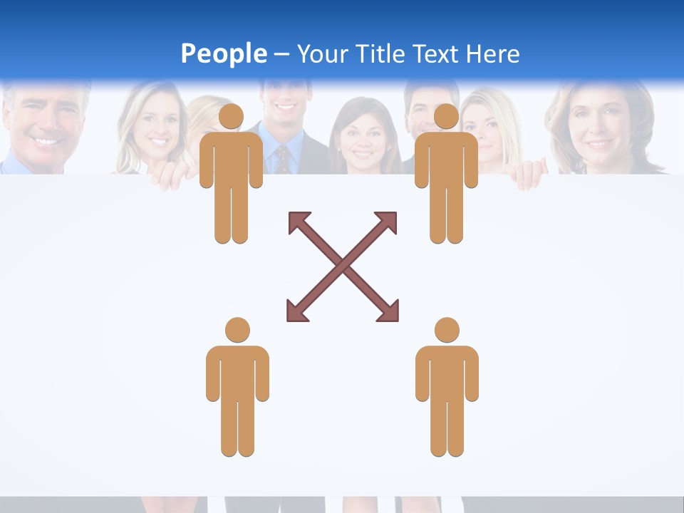 Advertising Woman Isolate PowerPoint Template