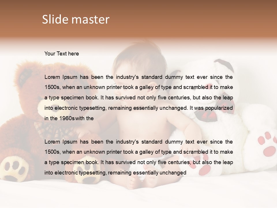 Infant Smile Face PowerPoint Template