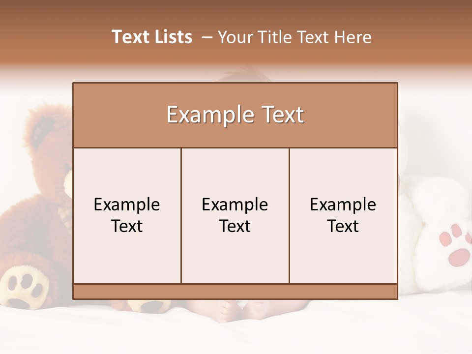 Infant Smile Face PowerPoint Template