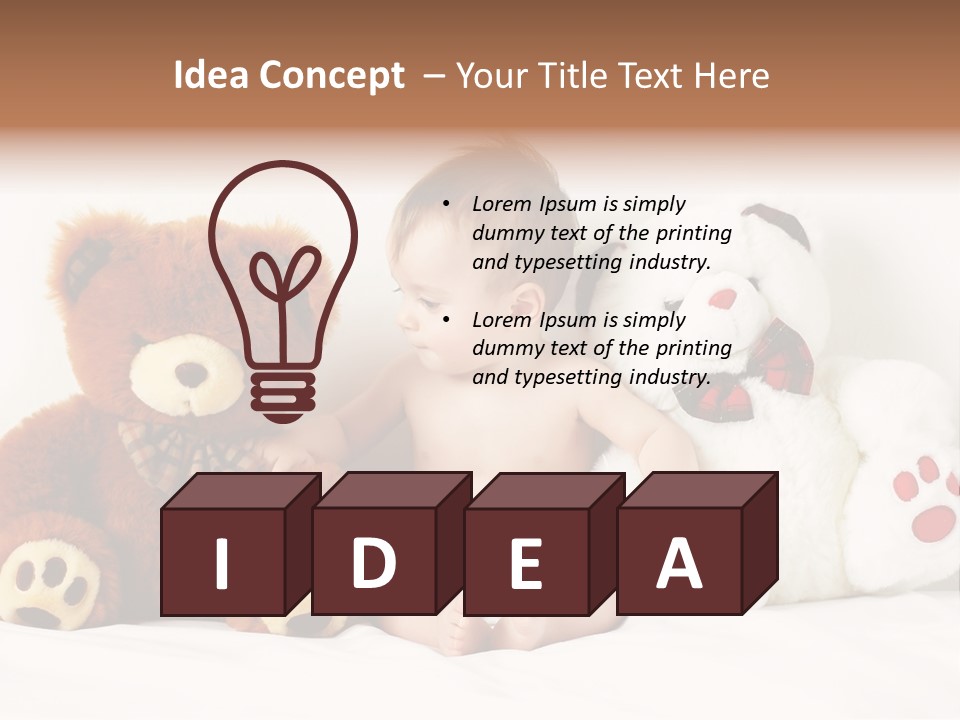 Infant Smile Face PowerPoint Template