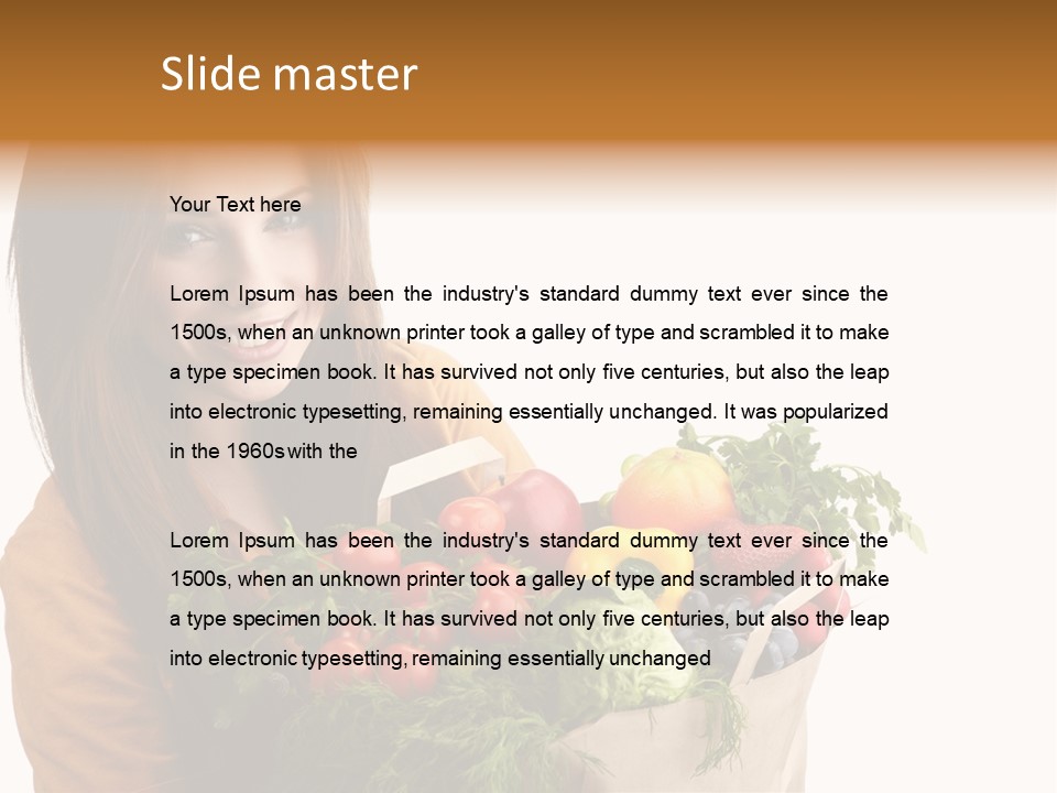 Mall Hand Hold PowerPoint Template